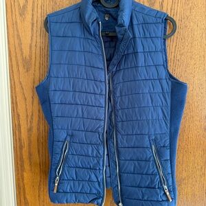 Massimo Dutti Blue Quilted Women’s Vest